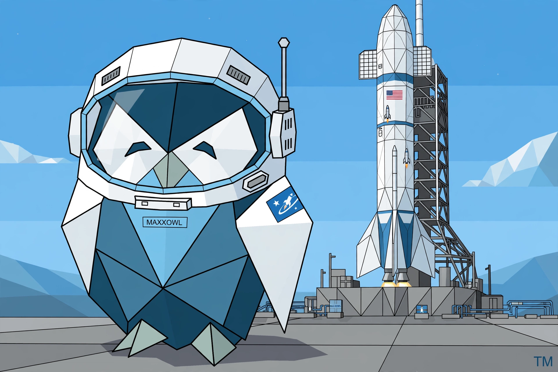 MaxxOwl illustration for the aerospace and space industry
