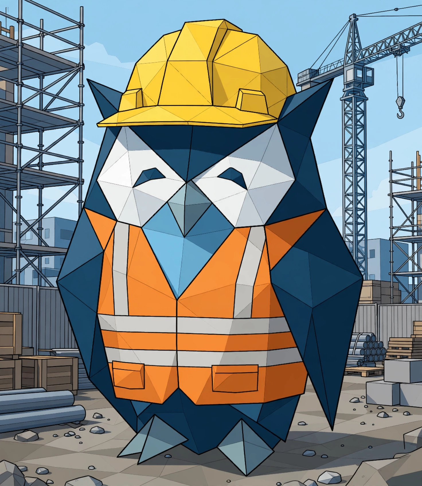 MaxxOwl illustration for the construction industry